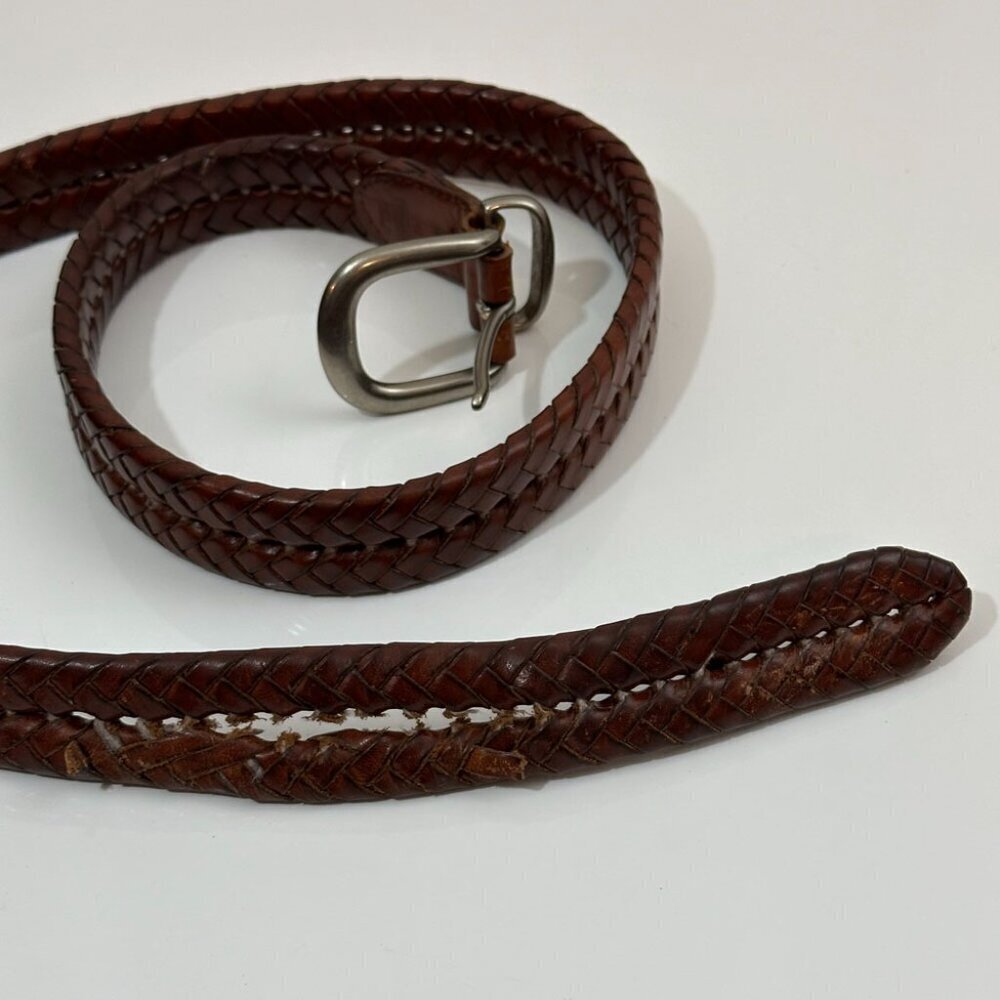 Coach Leather Braided Belt, Damaged - Picture 2 of 4